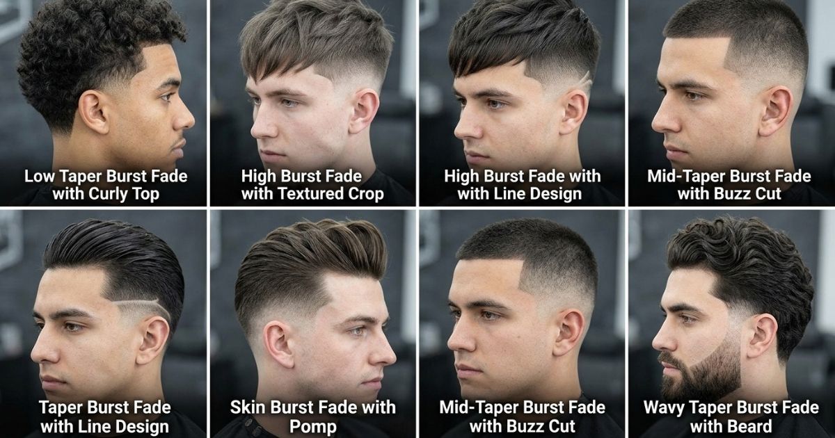 20 Best Taper Burst Fade Haircut Ideas