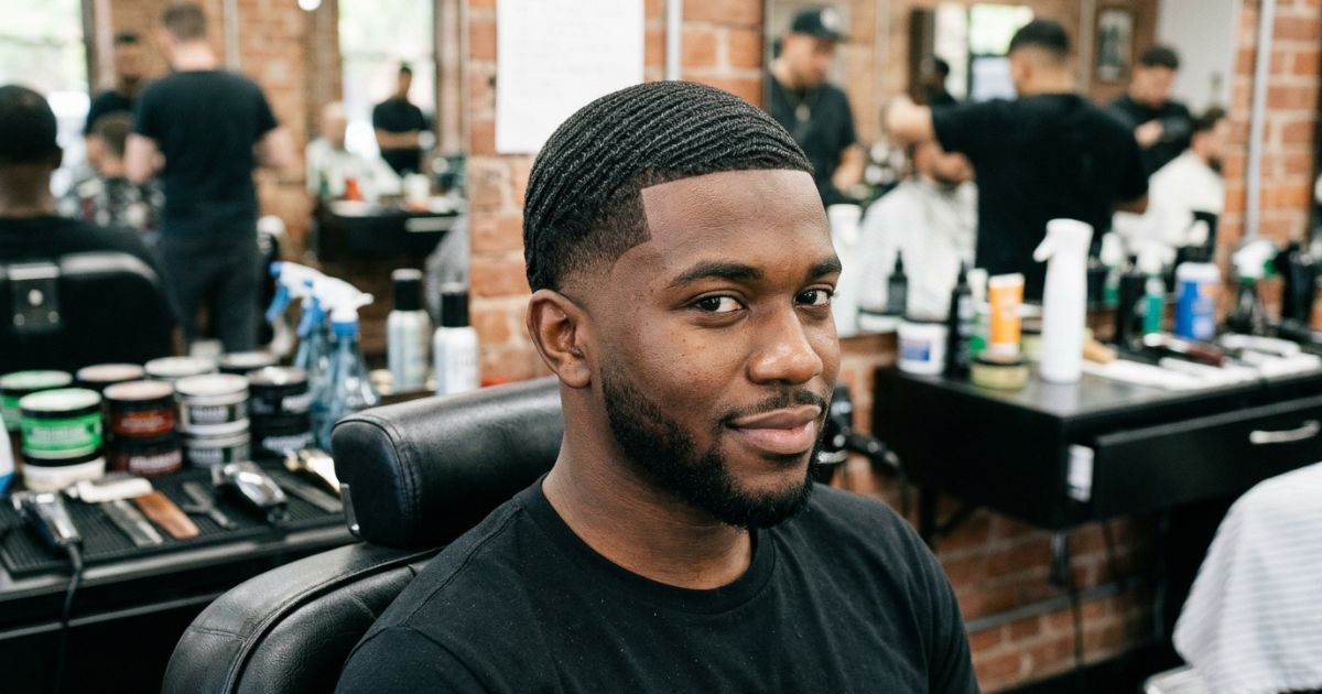 360 Waves with Mid Taper Fade