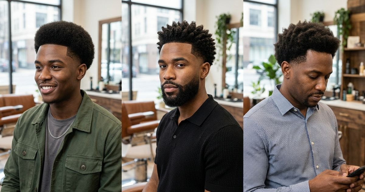 Afro Mid Taper Fade Hairstyles