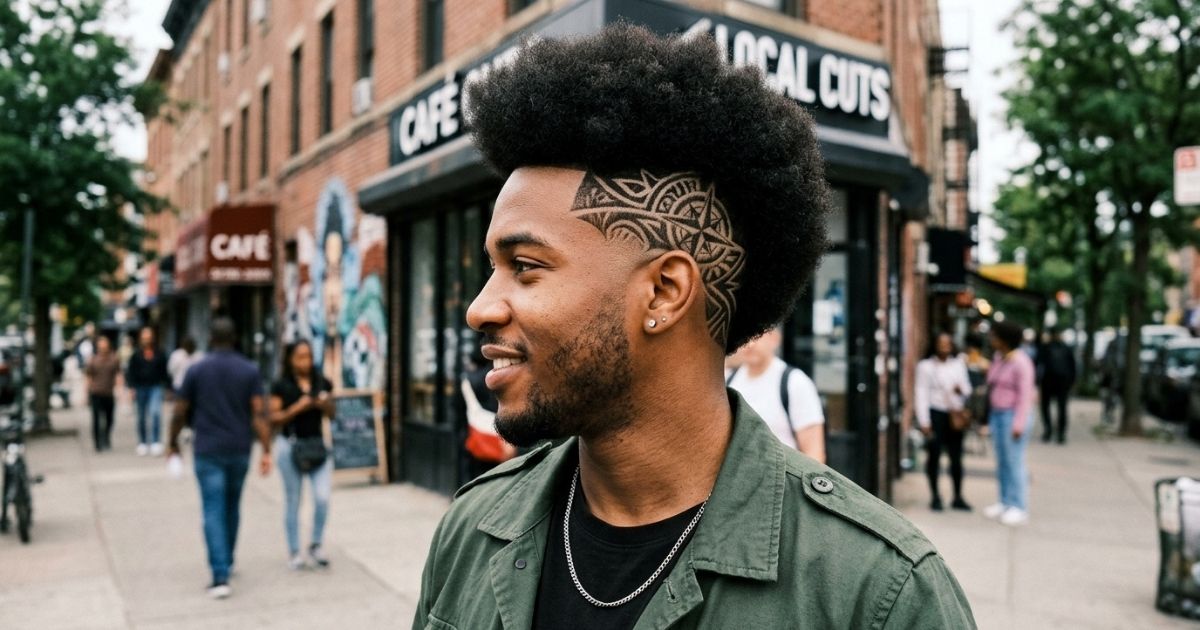 Afro with Hair Design