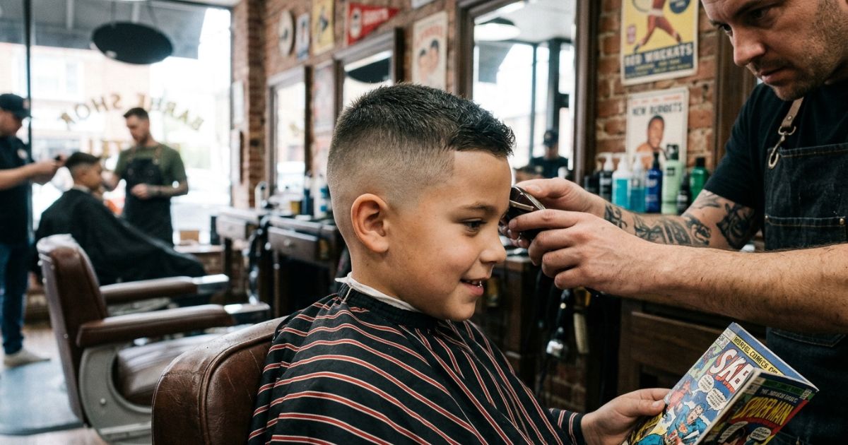 Bald Fade Haircut for Boys
