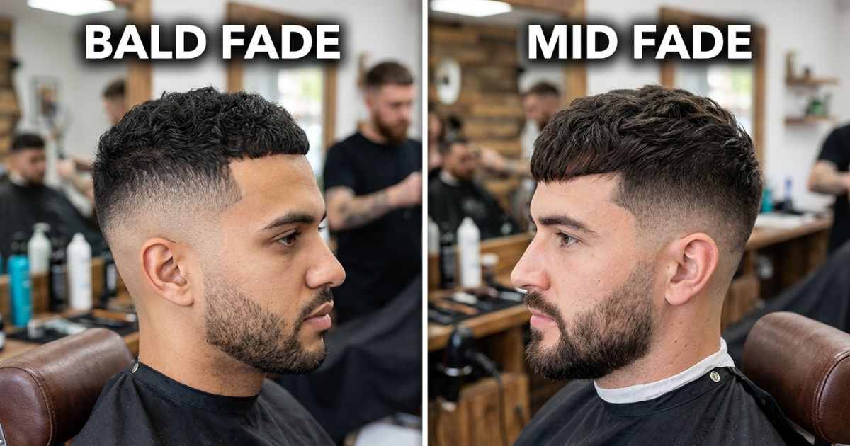 Bald Fade vs Mid Fade