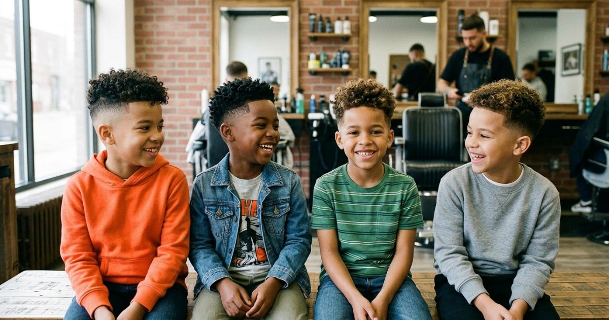 Curly Top Fade for Kids