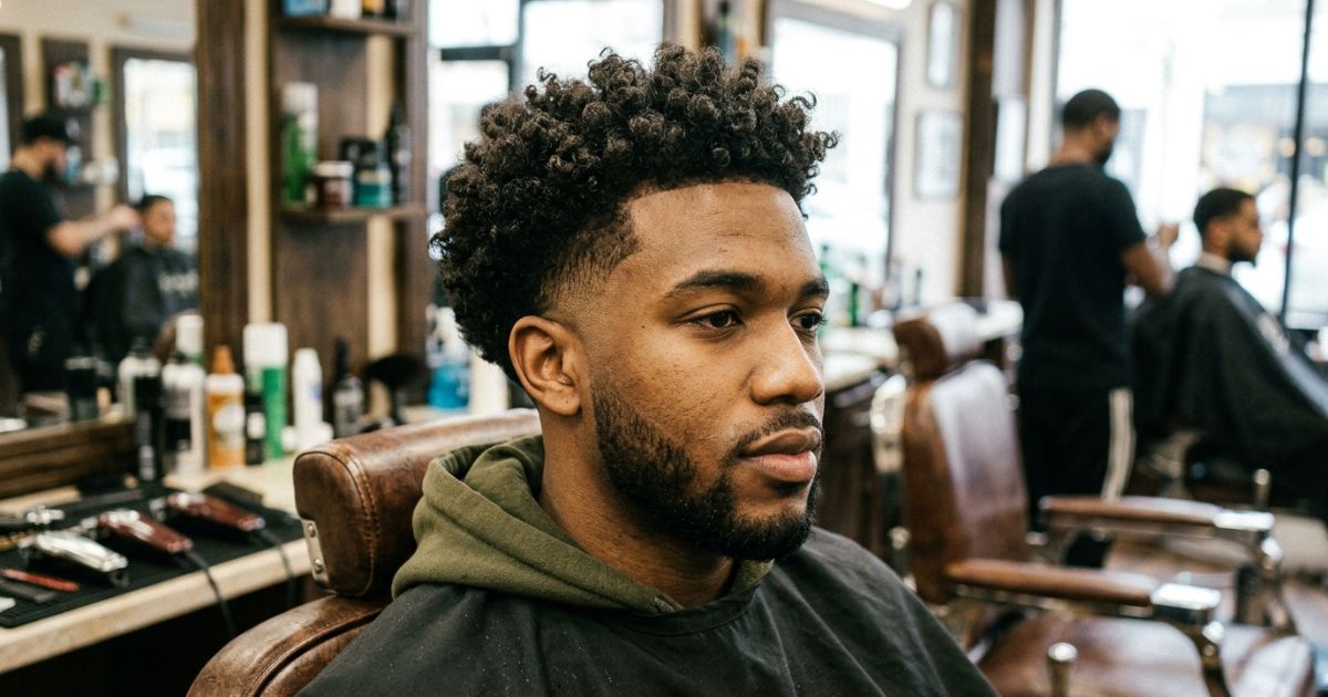 Drop Fade Curly Hair