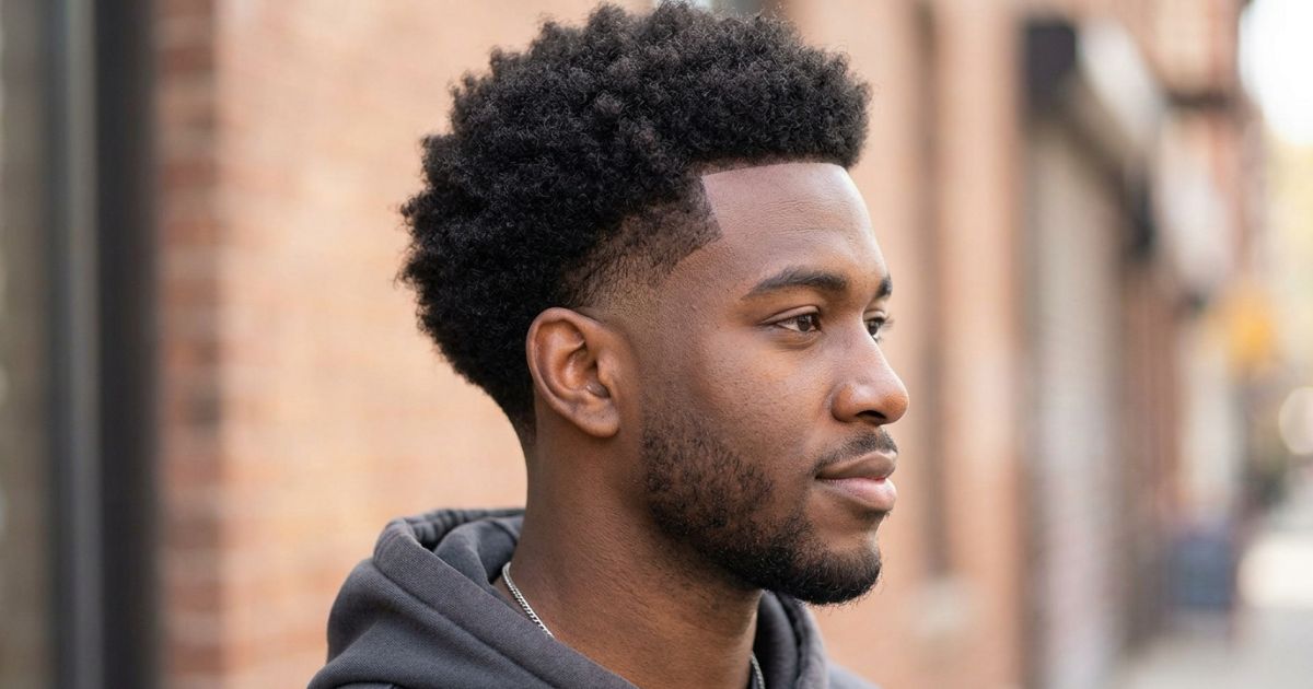 Drop Taper Fade + Afro