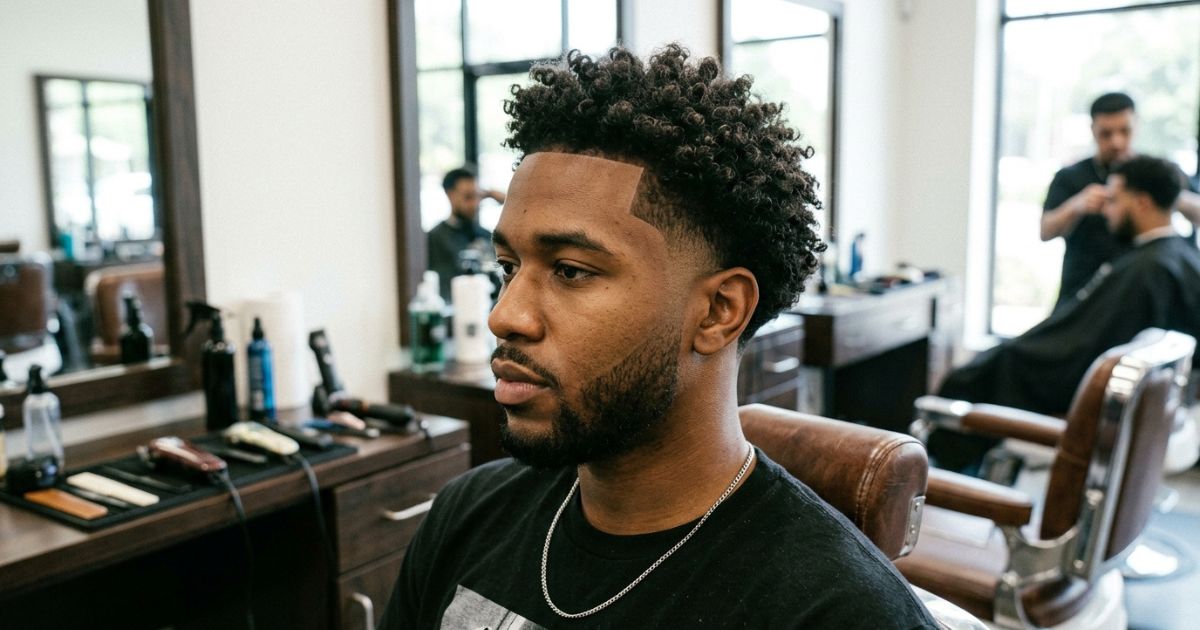 Drop Taper Fade For Curly Hair