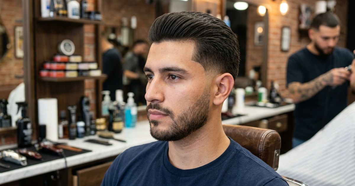 Drop Taper Fade For Straight Hair