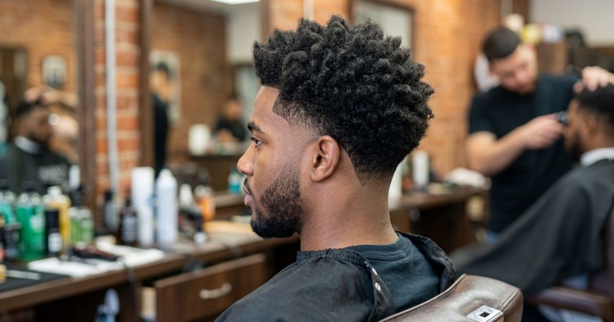 Drop Taper Fade For Thick Hair