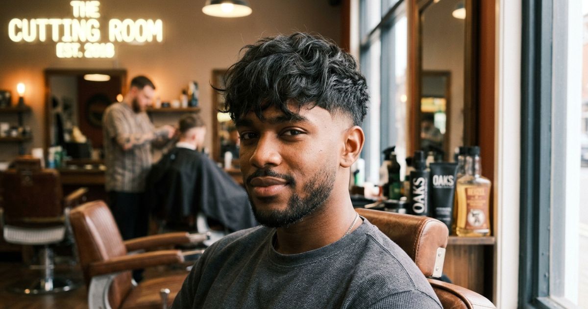 Drop Taper Fade + Messy Fringe
