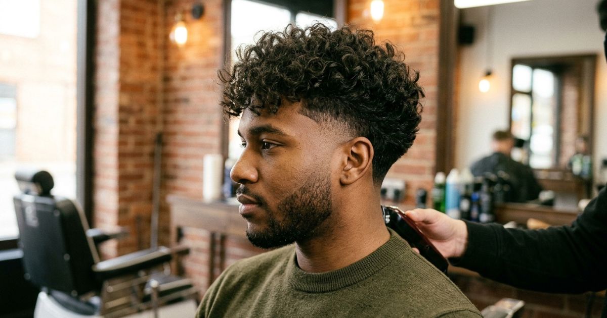 Drop Taper Fade + Perm