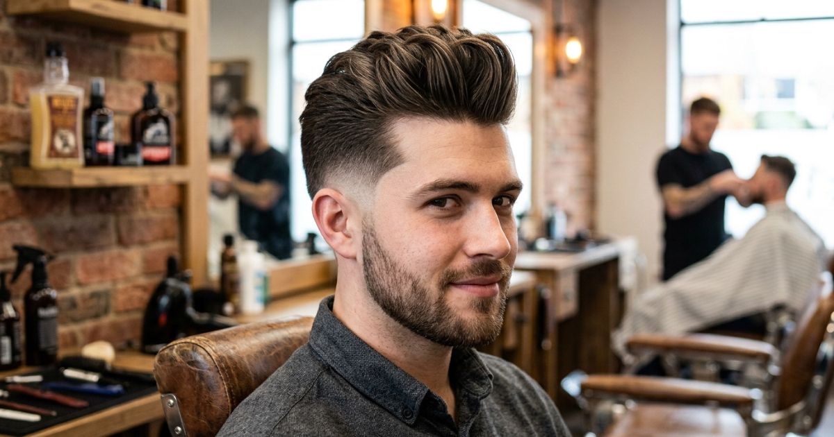 Drop Taper Fade + Quiff
