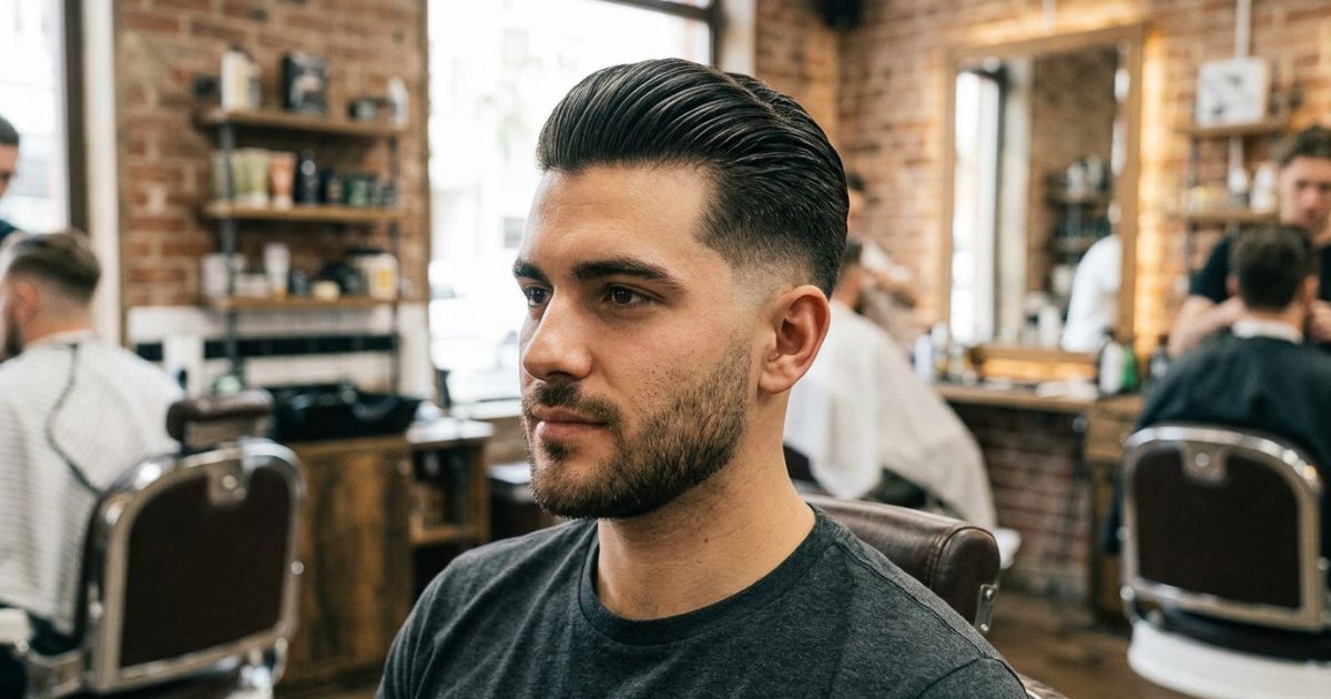Drop Taper Fade + Slick Back