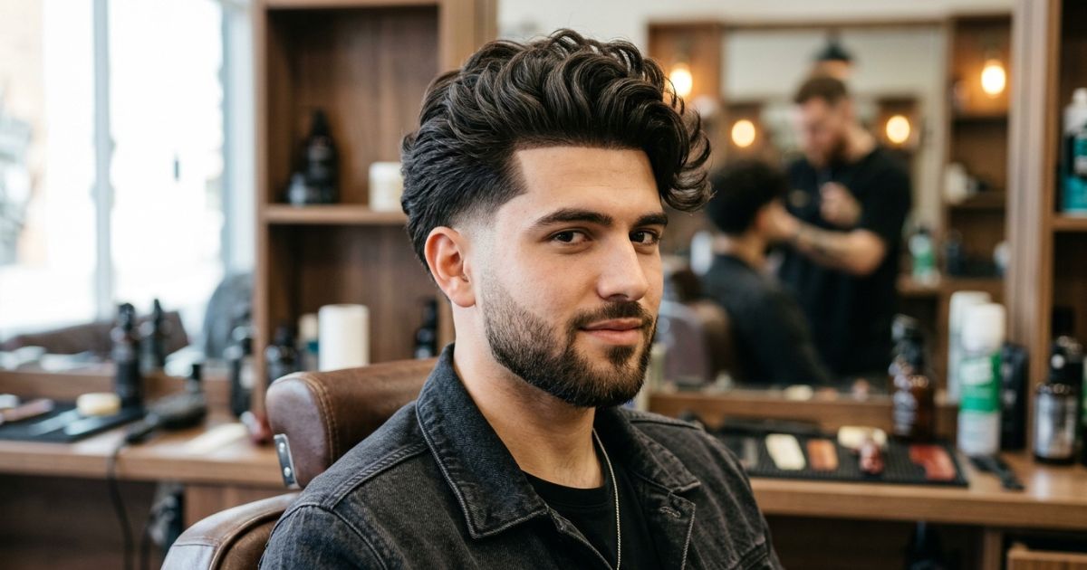 Drop Taper Fade + Wavy Quiff