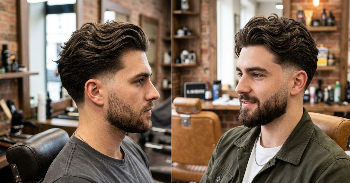 Flow Hairstyle with Taper Fade