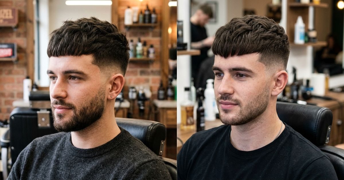 French Crop With Mid Taper Fade