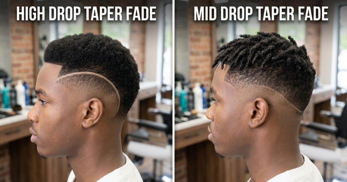 High Drop Taper Fade Vs Mid Drop Taper Fade