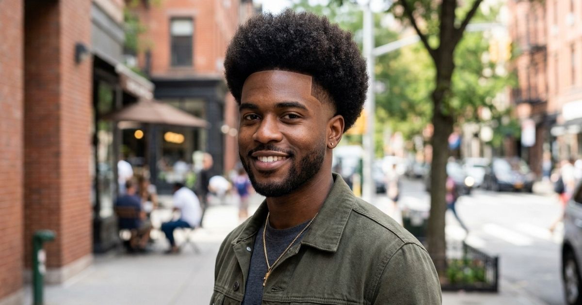 High Taper Fade Afro