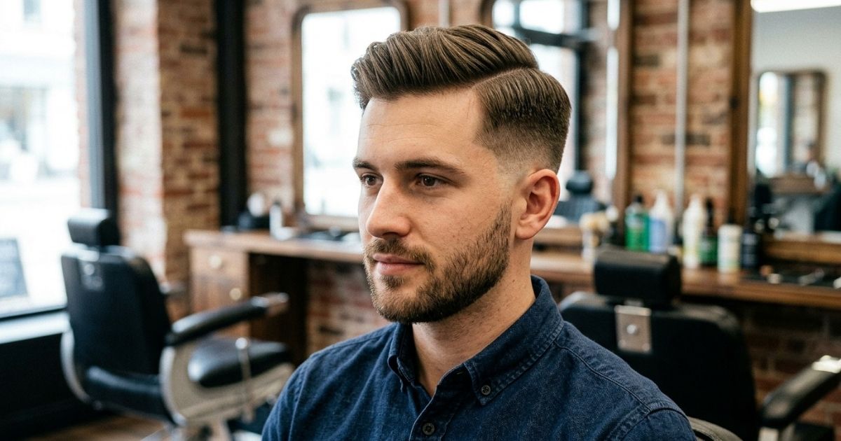 High Taper Fade Comb Over