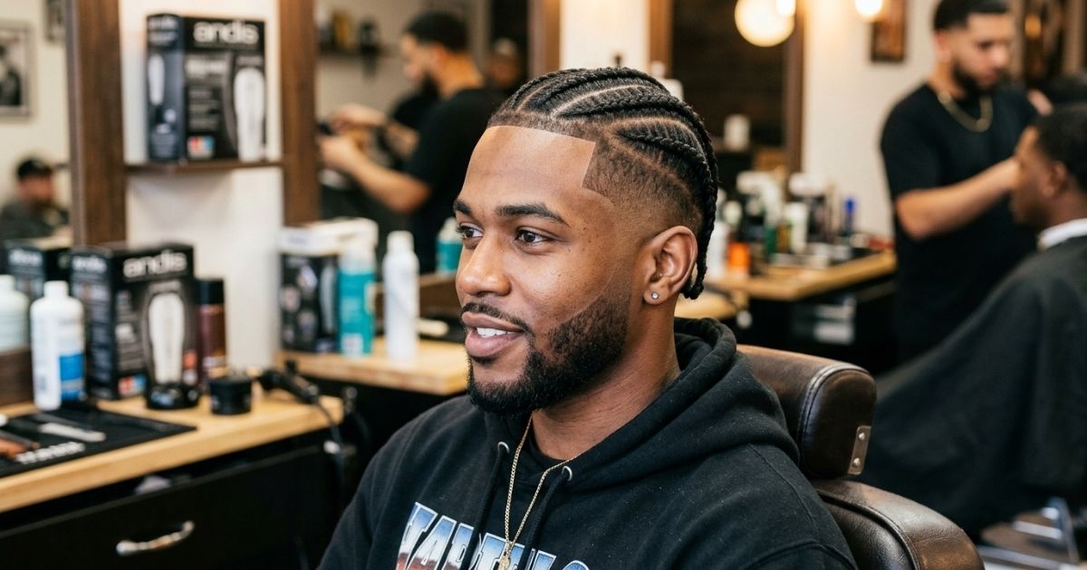 High Taper Fade Cornrows
