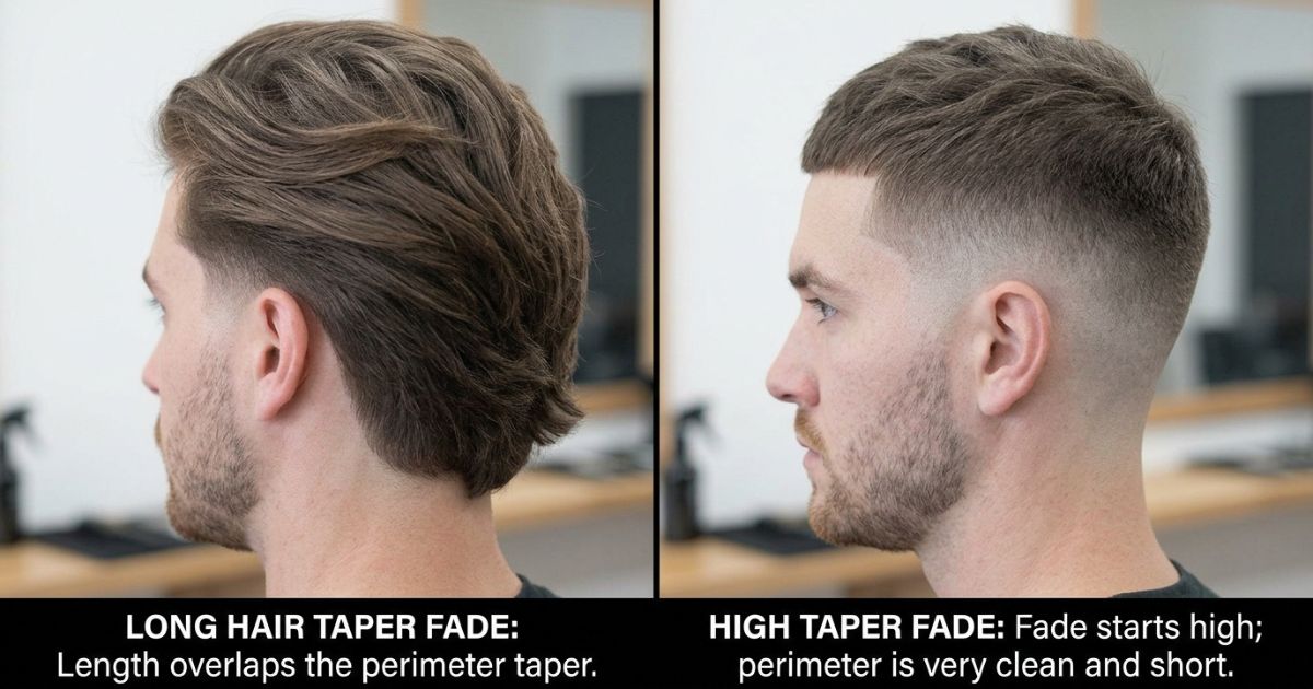 Long Hair Taper Fade vs High Taper Fade