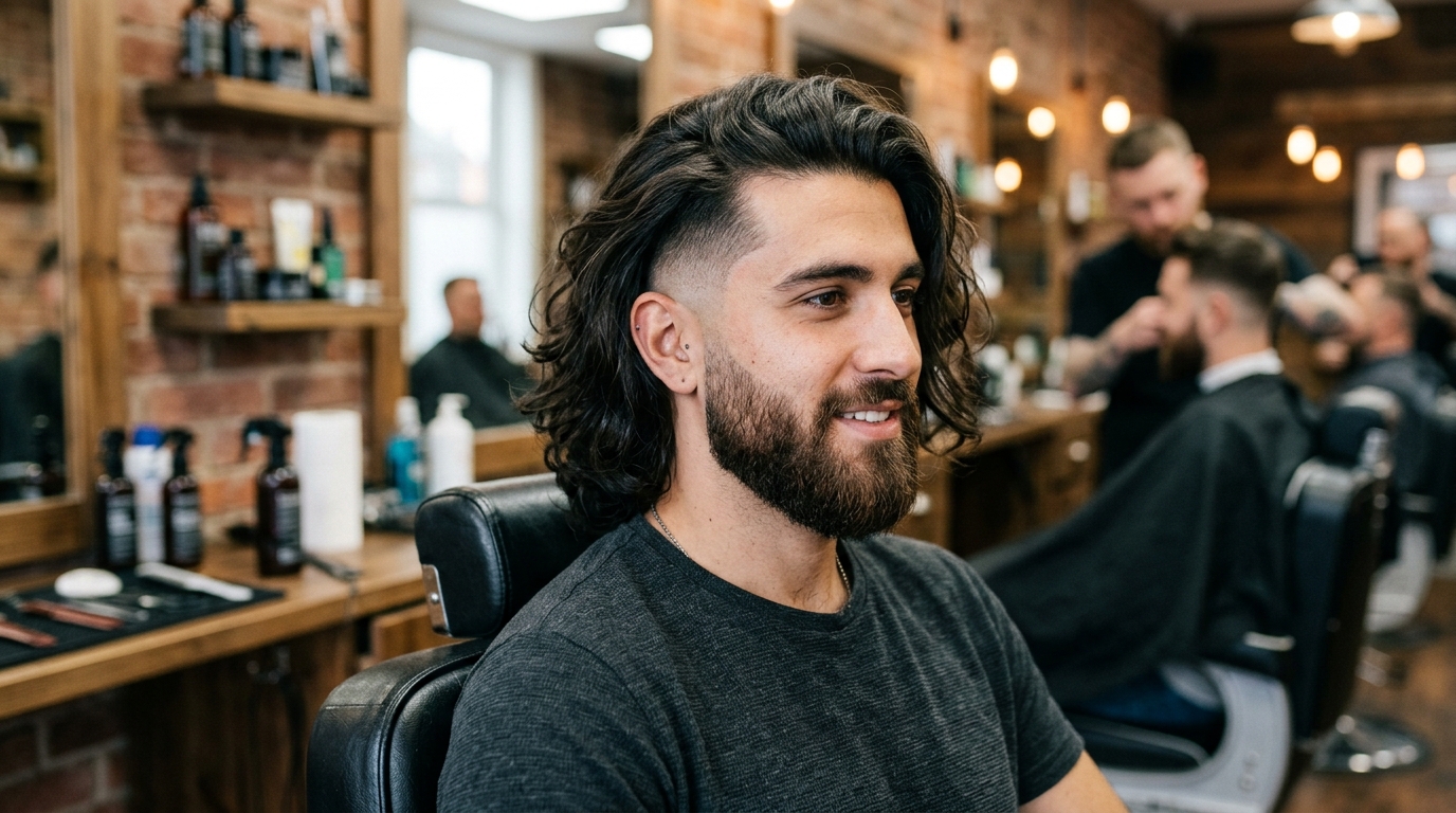 Long Hair High Taper Fade