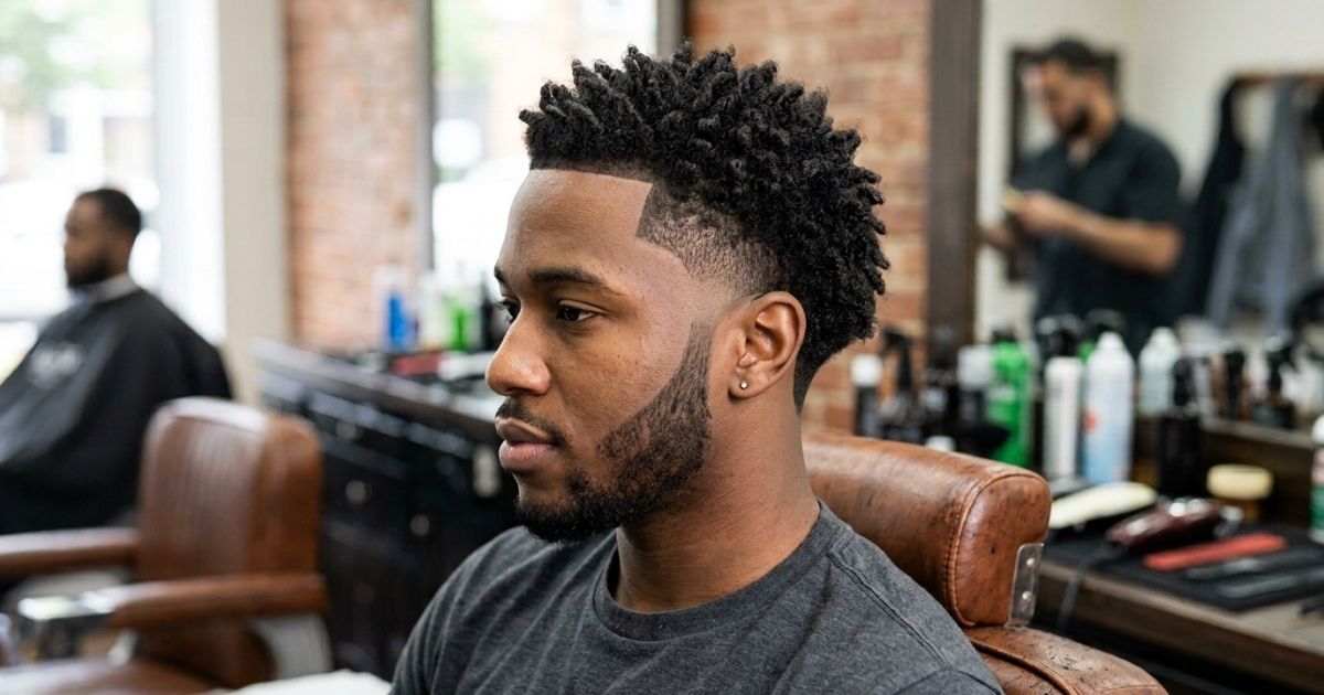Low Taper Burst Fade