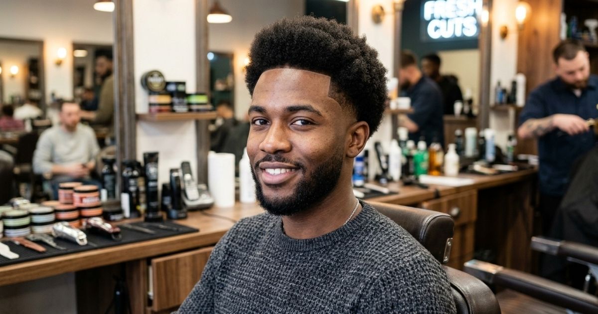 Low Taper Fade Fresh Afro Style