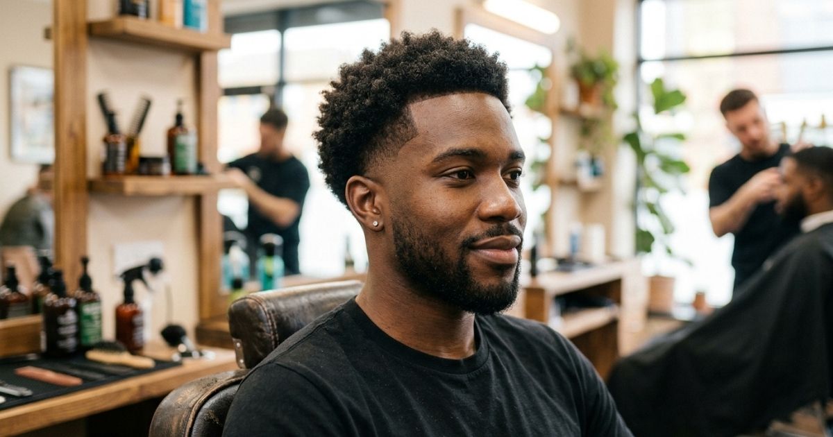 Low Taper Fade Thin Afro