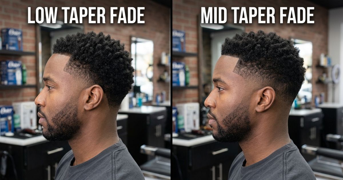 Low Taper Fade Vs Mid Taper Fade