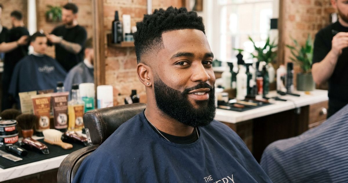 Low Taper Fade with Beard