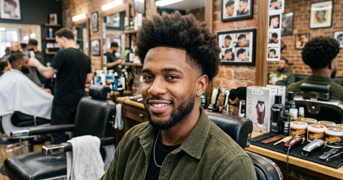 Mid Taper Fade Afro