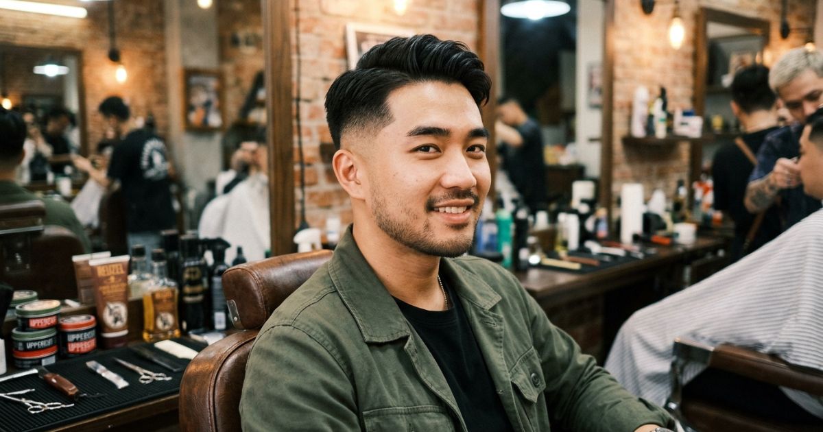 Mid Taper Fade Asian