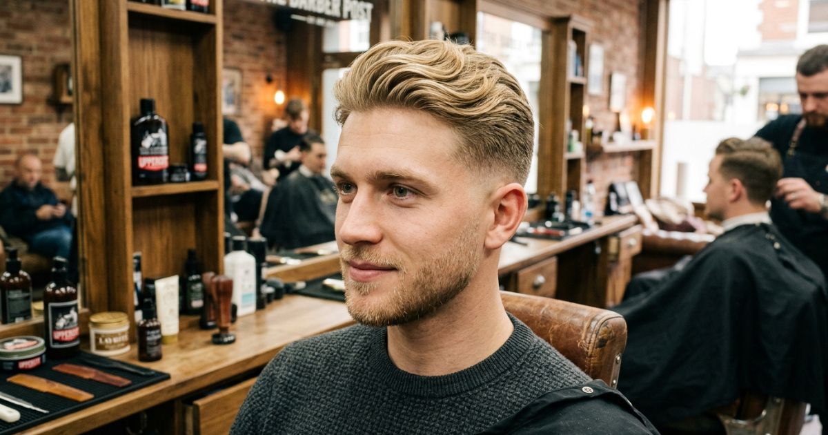 Mid Taper Fade Blonde