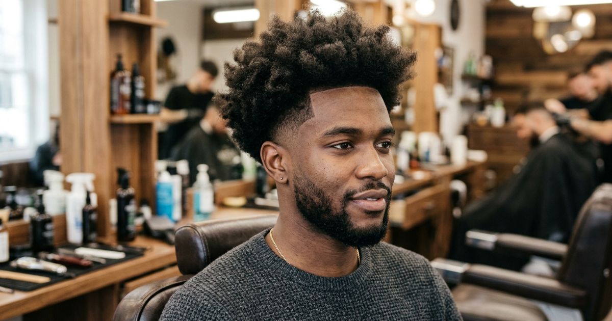 Mid Taper Fade Fluffy Hair