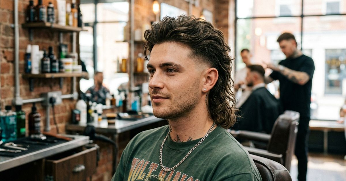 Mid Taper Fade Mullet (Modern Mullet)