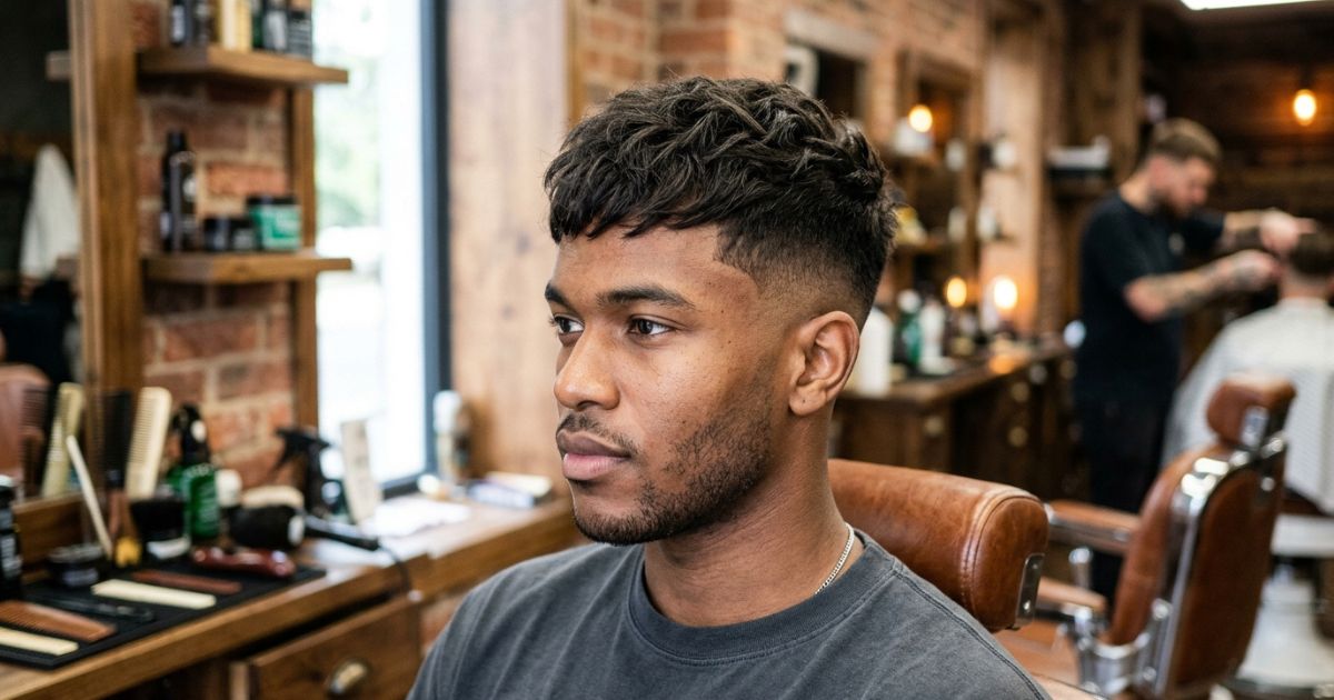 Mid Taper Fade Textured Crop