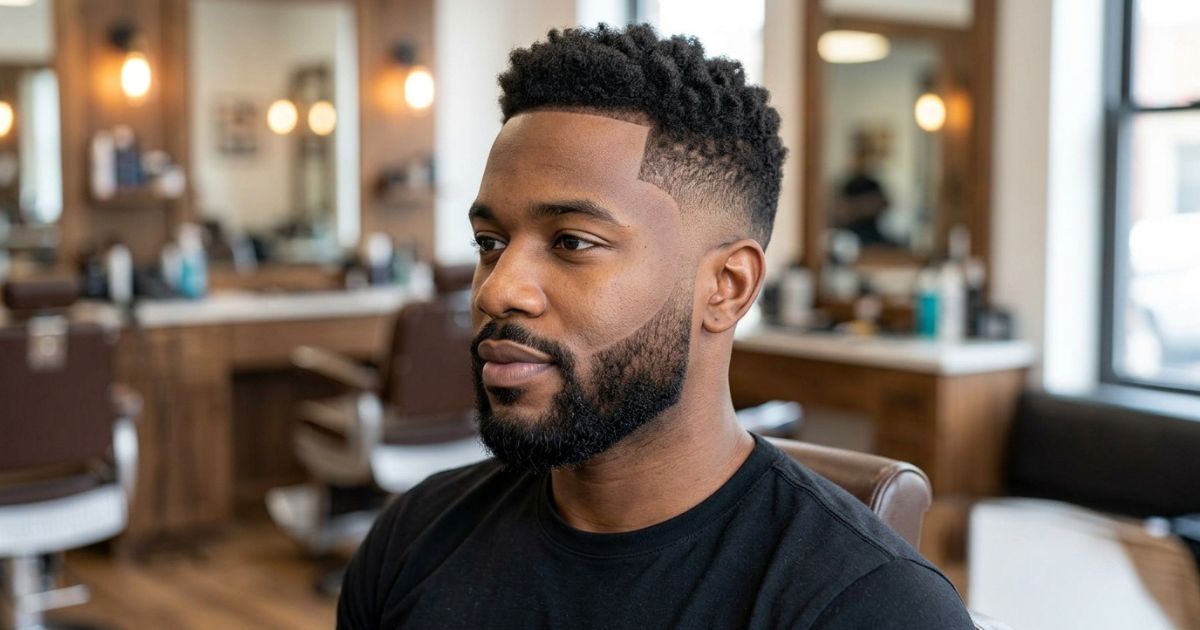 Mid Taper Fade With Beard Integration