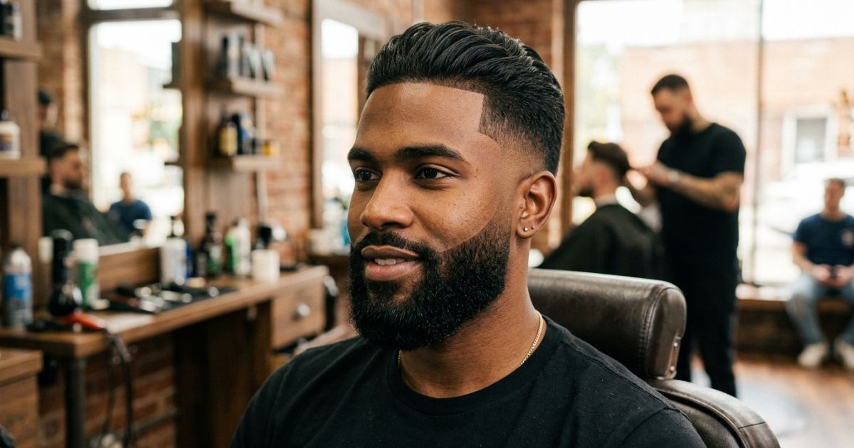Mid Taper Fade With Beard