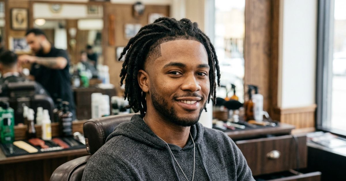 Mid Taper Fade With Dreads