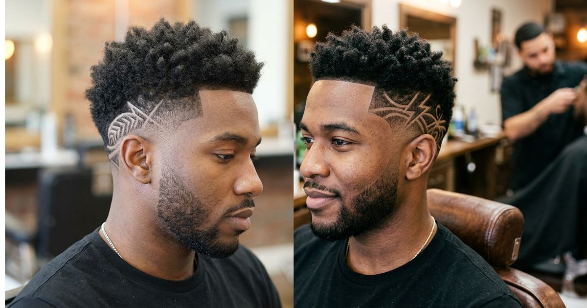 Mid Taper Fade with Hair Design