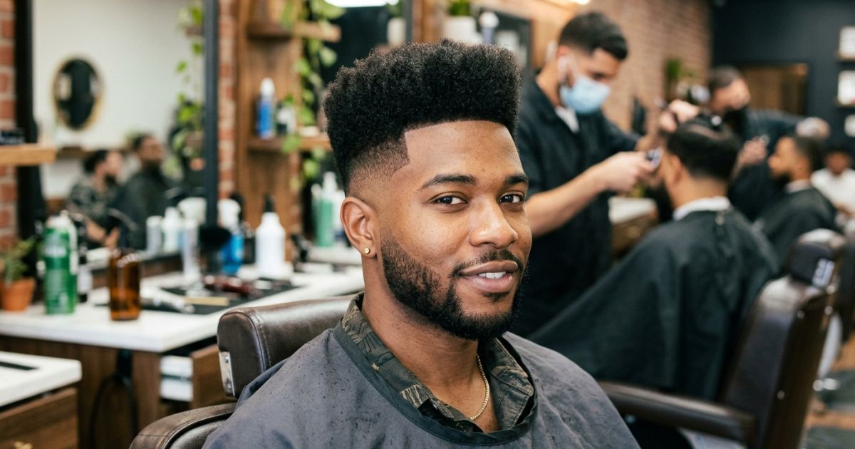 Mid Taper Fade with High Top