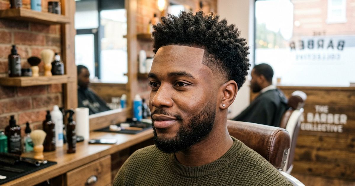 Modern Curly Taper Fade
