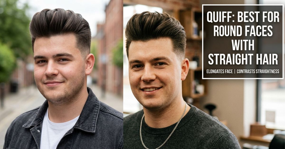 Quiff: Best For Round Faces With Straight Hair