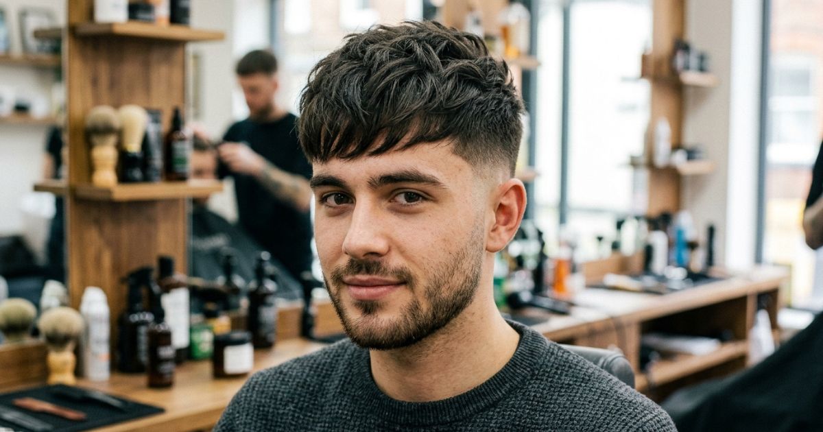 Short Textured Fringe Mid Taper