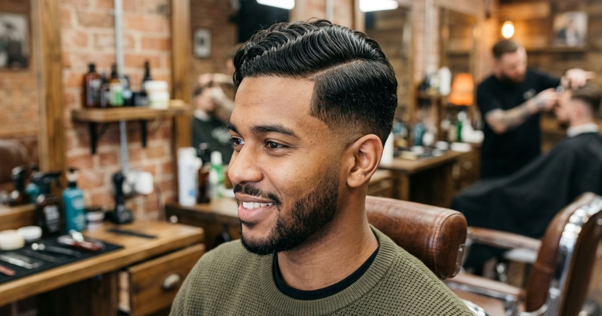 Side Part Wavy Low Taper