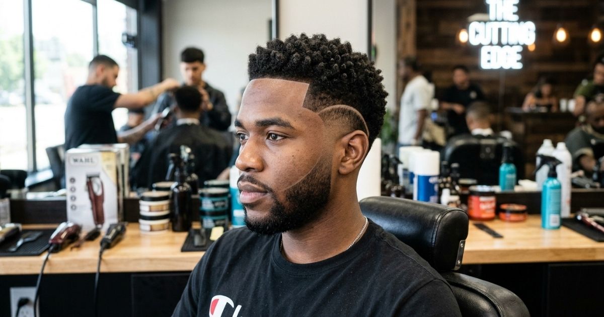 Taper Burst Fade for Black Men