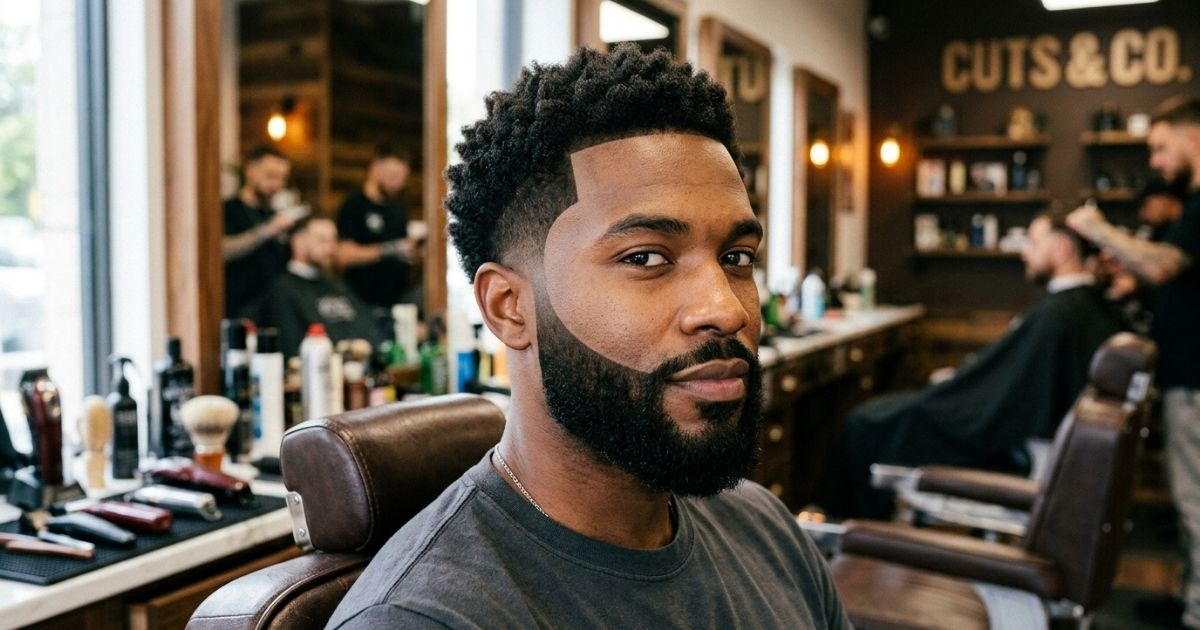 Taper Burst Fade with Beard