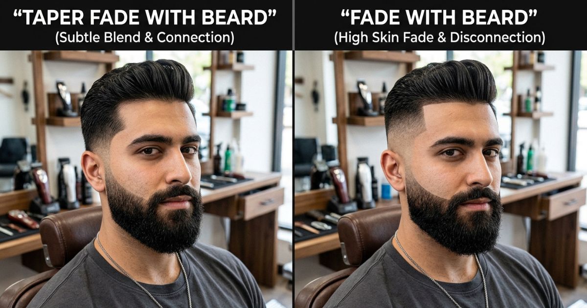 Taper Fade Vs Fade With Beard