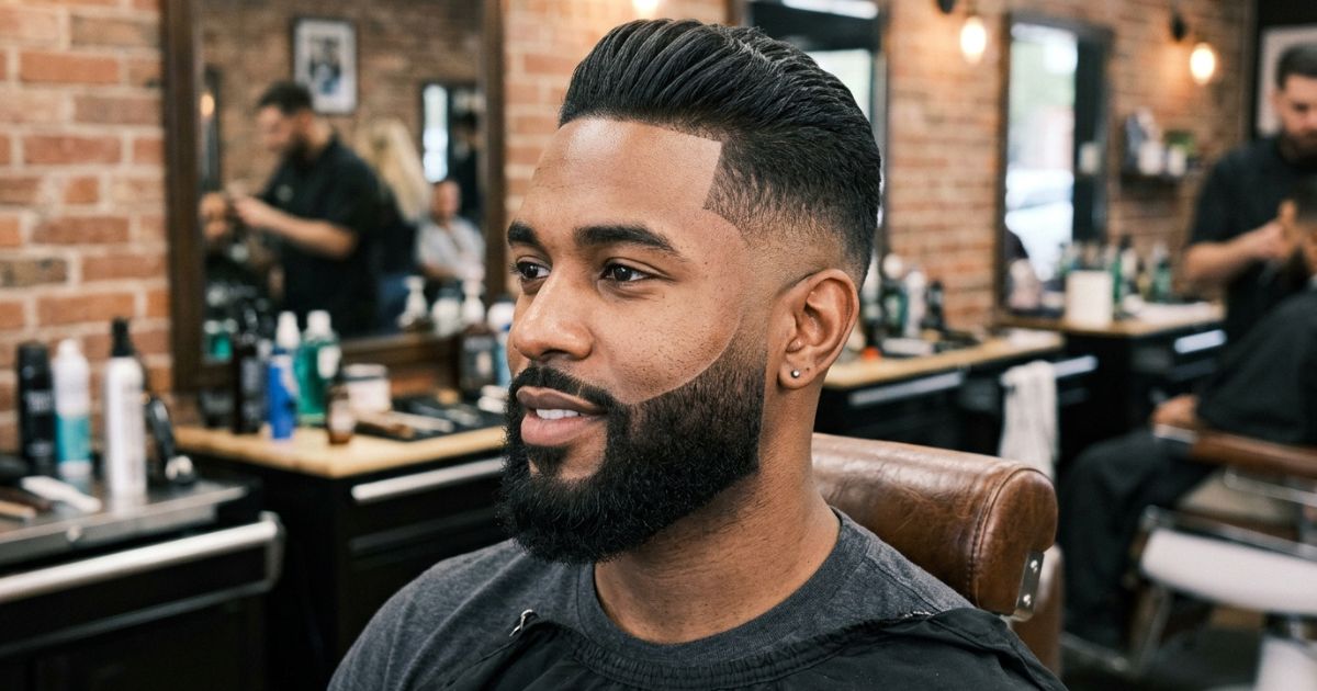 Taper Fade With Beard Line Up