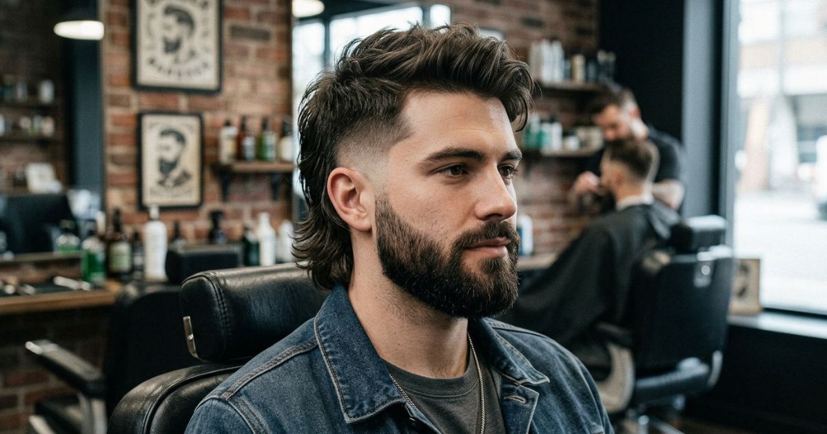 Taper Mullet Fade With Beard
